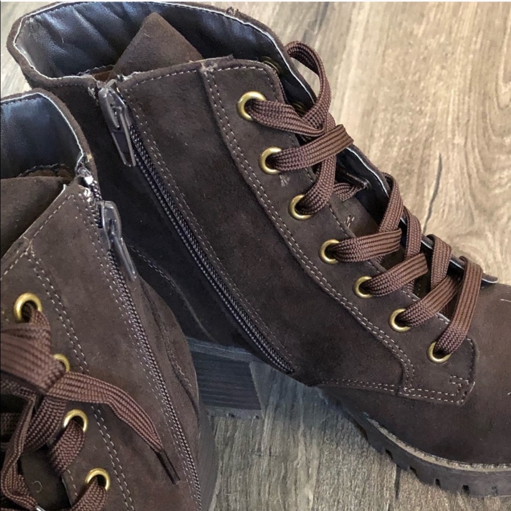 🍂Dark Brown Combat Boots🍂 - Picture 3 of 8